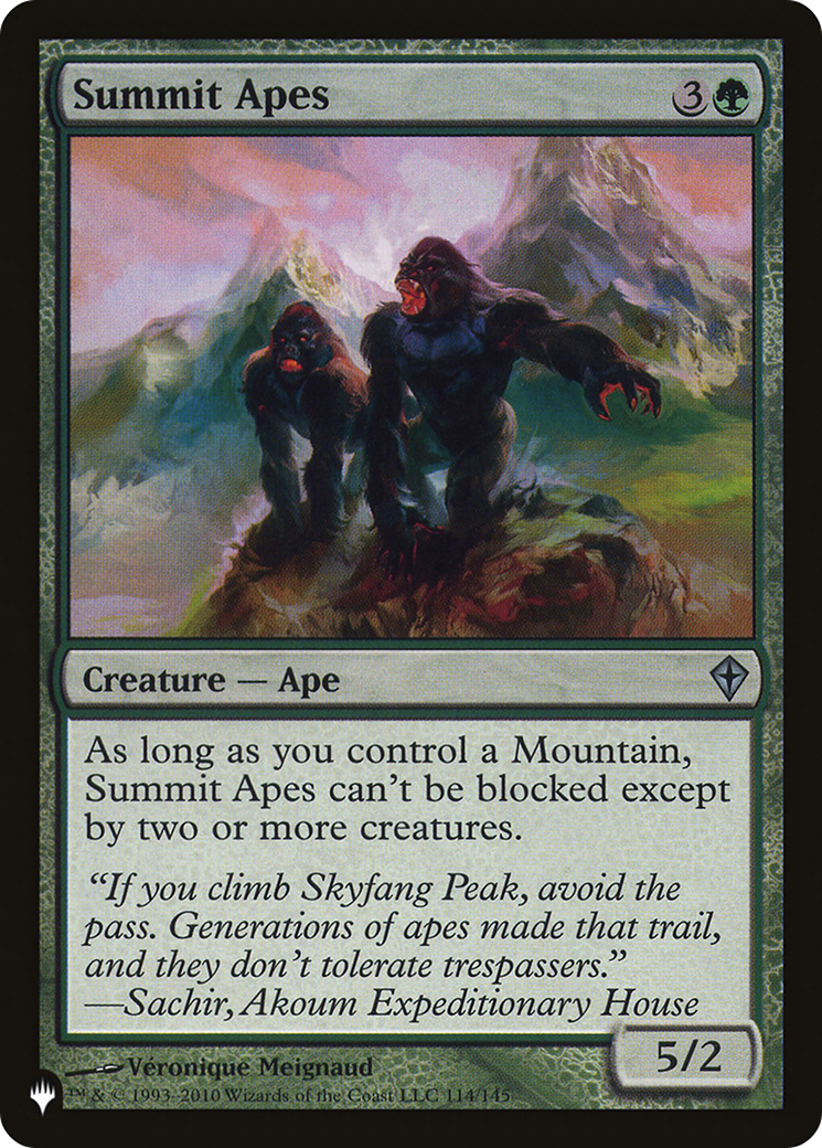 Summit Apes (PLST) #WWK-114 [EN/N]