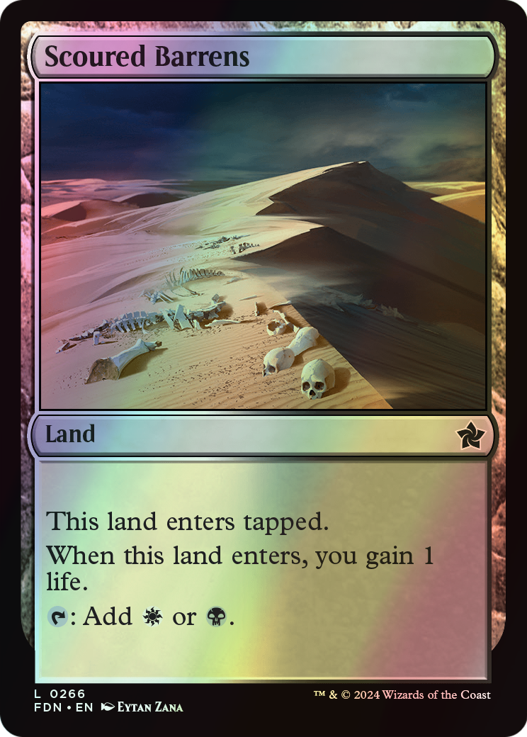 Scoured Barrens (FDN) #266 [EN/F] s/o