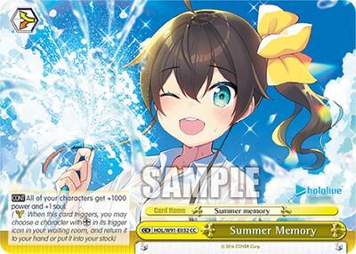 Summer Memory (HOL/W91) #HOL/W91-E032 [EN]