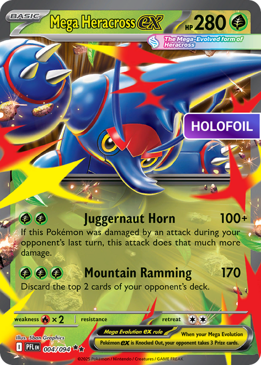 Mega Heracross ex - 004/094 (PFL) #004 [EN/H]