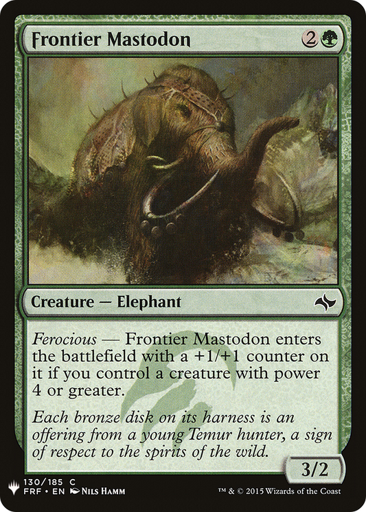 Frontier Mastodon (PLST) #FRF-130 [EN/N]