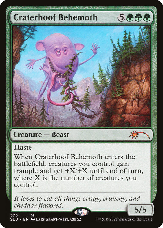 Craterhoof Behemoth (SLD) #375 [EN/N]