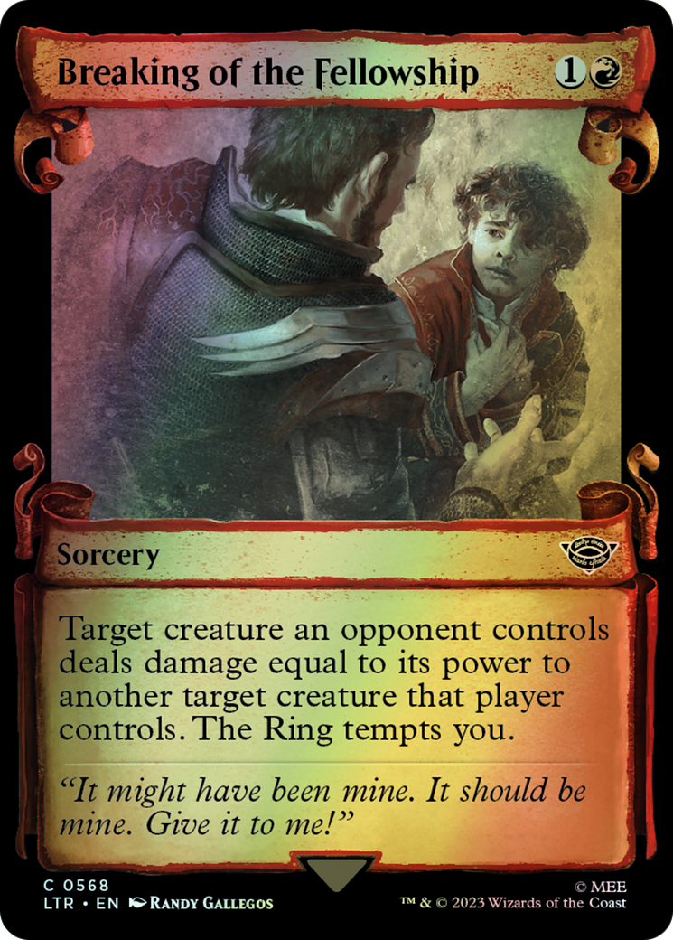 Breaking of the Fellowship - Silver Foil (LTR) #568 [EN/F] s/o