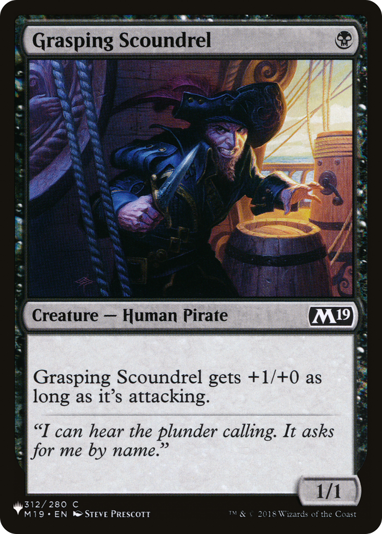 Grasping Scoundrel (PLST) #M19-312 [EN/N]