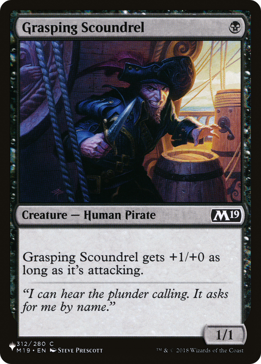Grasping Scoundrel (PLST) #M19-312 [EN/N]