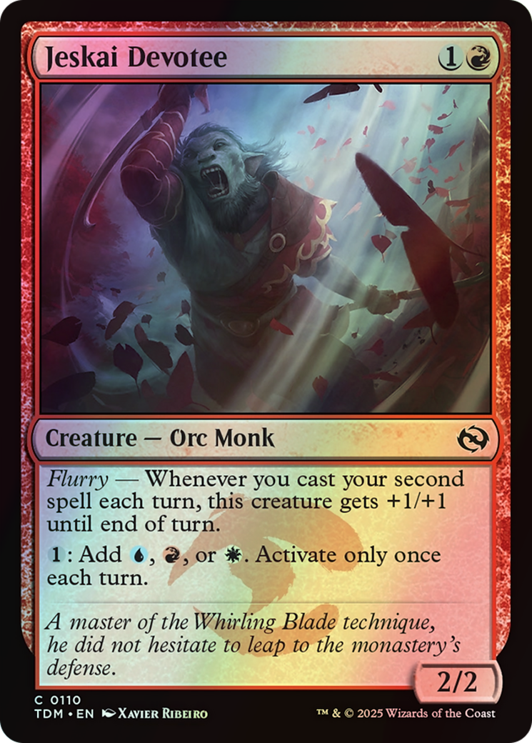 Jeskai Devotee (TDM) #110 [EN/F] s/o