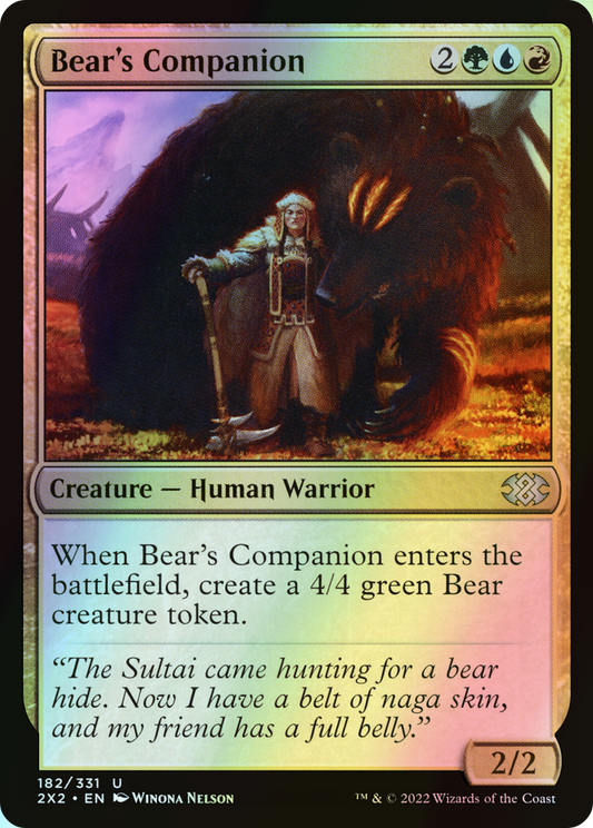 Bear's Companion (2X2) #182 [EN/F]
