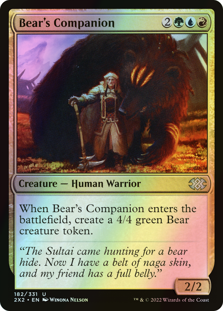 Bear's Companion (2X2) #182 [EN/F]