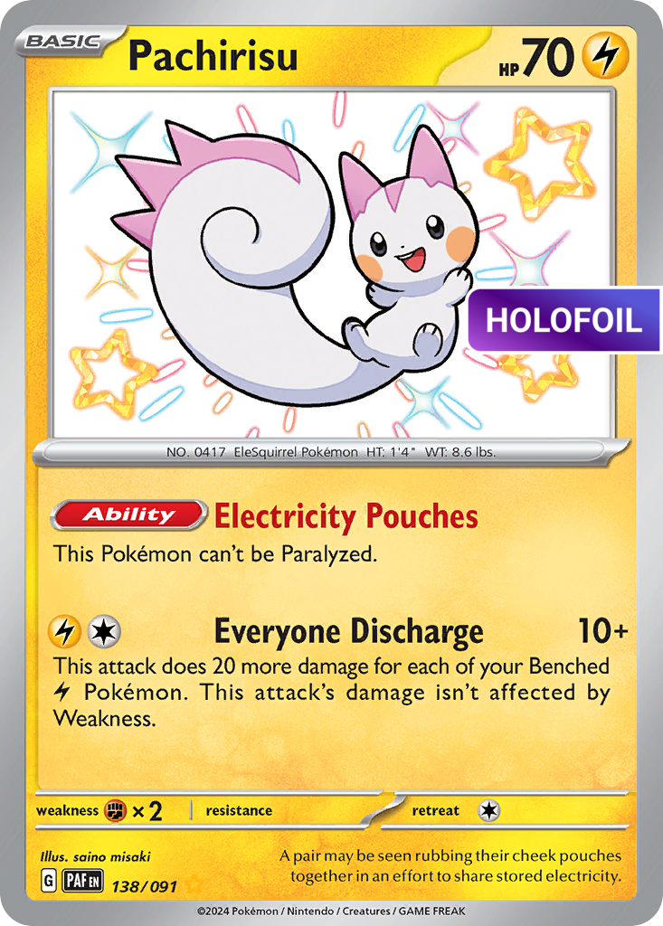 Pachirisu (PAF) #138 [EN/H] s/o