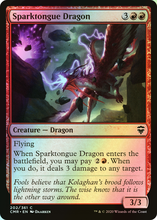 Sparktongue Dragon (CMR) #202 [EN/F]