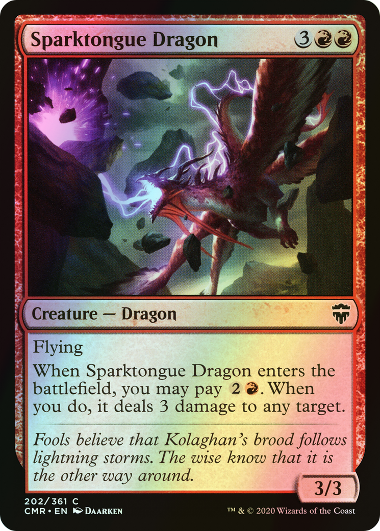 Sparktongue Dragon (CMR) #202 [EN/F]