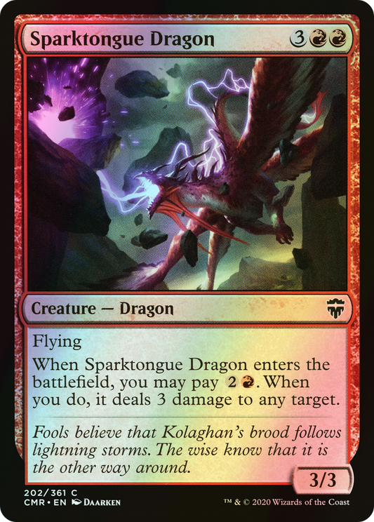 Sparktongue Dragon (CMR) #202 [EN/F]