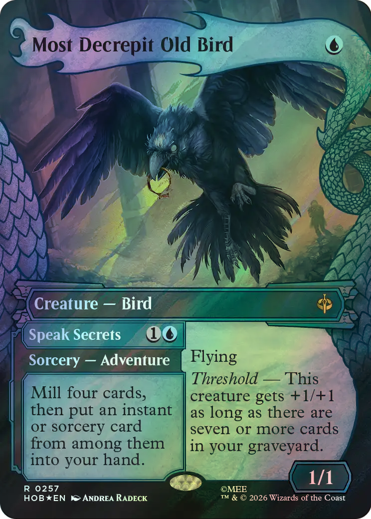 Most Decrepit Old Bird // Speak Secrets - Surge Foil (HOB) #257 [EN/F]