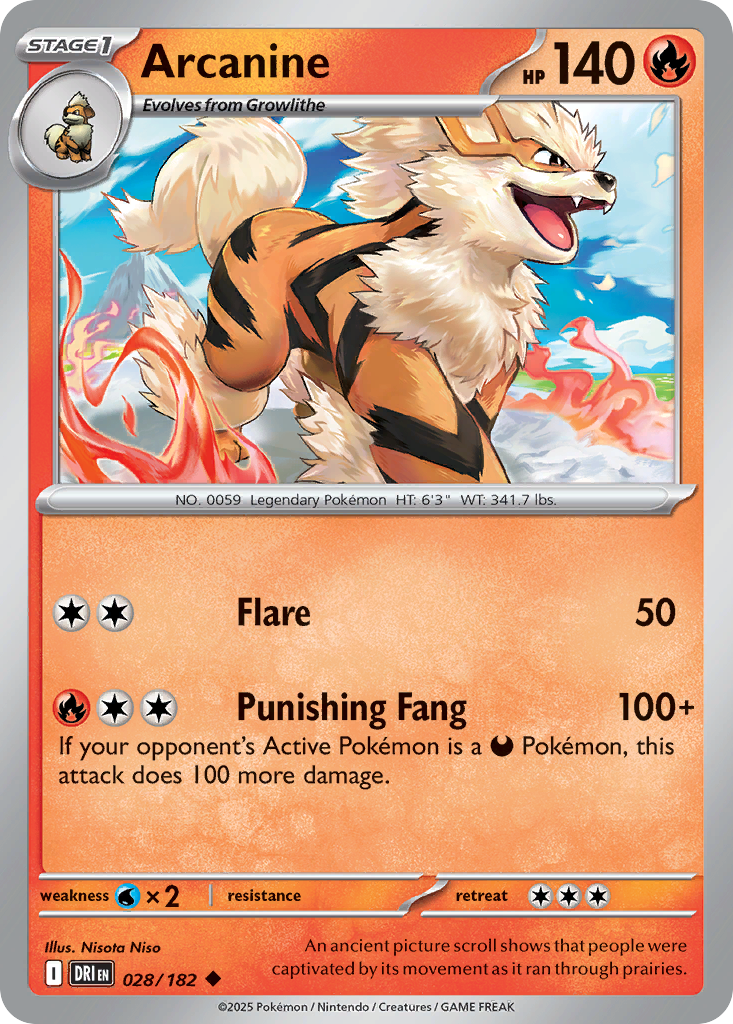 Arcanine (DRI) #028 [EN/N] s/o