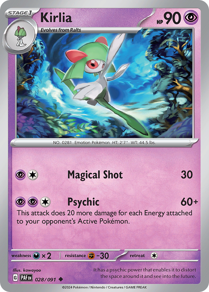 Kirlia - 028/091 (PAF) #028 [EN/N] s/o
