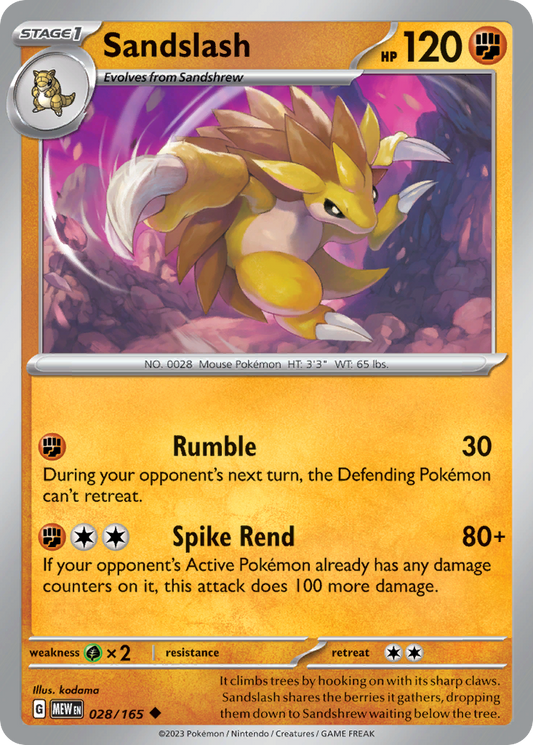 Sandslash (MEW) #28 [EN/N]