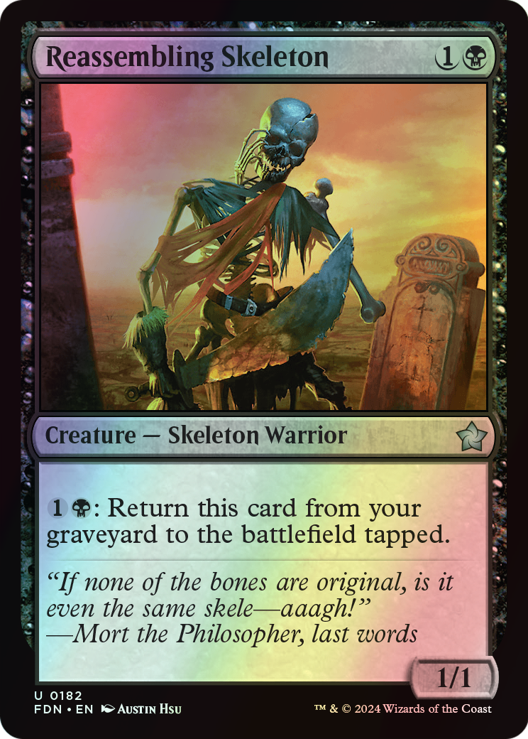 Reassembling Skeleton (FDN) #182 [EN/F] s/o