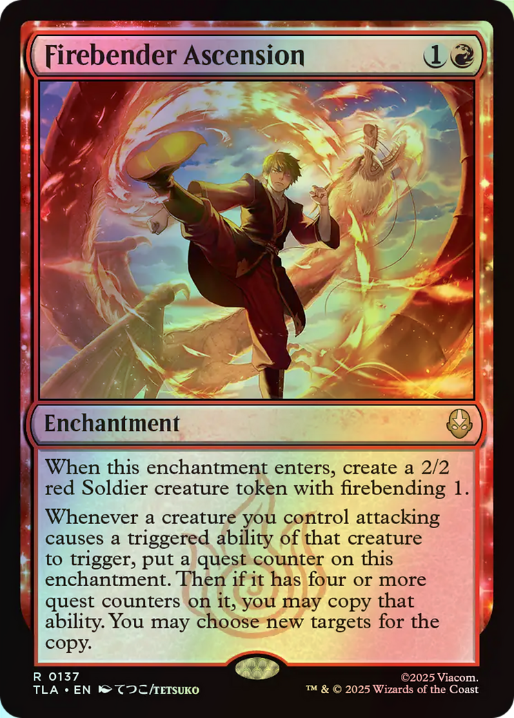 Firebender Ascension (TLA) #137 [EN/F] s/o