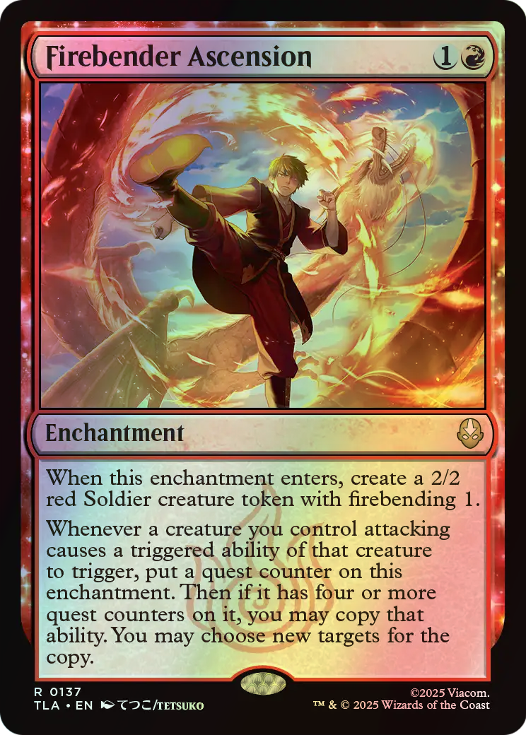 Firebender Ascension (TLA) #137 [EN/F] s/o