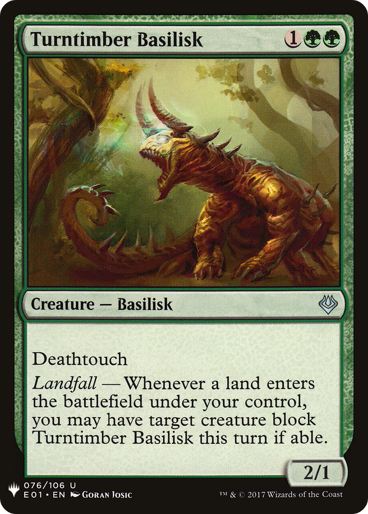 Turntimber Basilisk (PLST) #E01-76 [EN/N] s/o