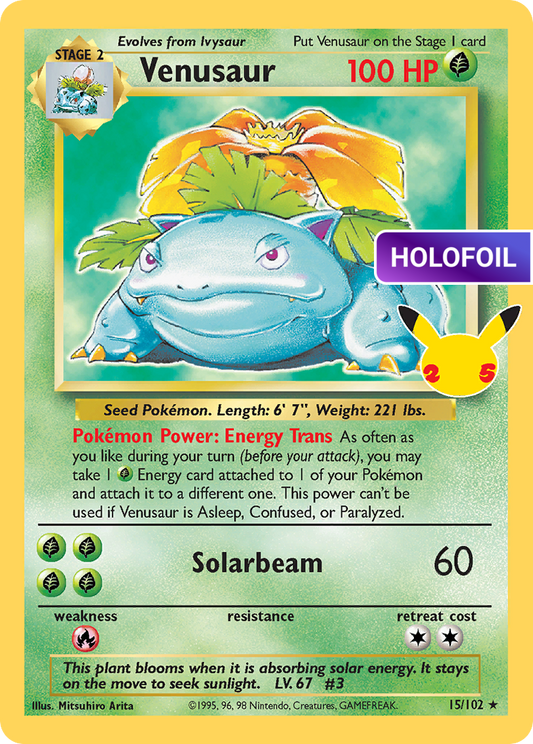 Venusaur (CEL:CC) #15_V1 [EN/H] s/o