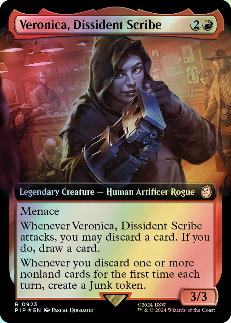 Veronica, Dissident Scribe - Surge Foil (PIP) #923 [EN/F]