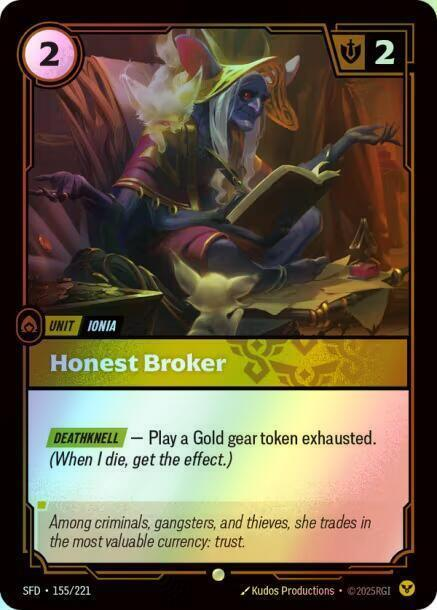 Honest Broker (SFD) #155 [EN/F] s/o