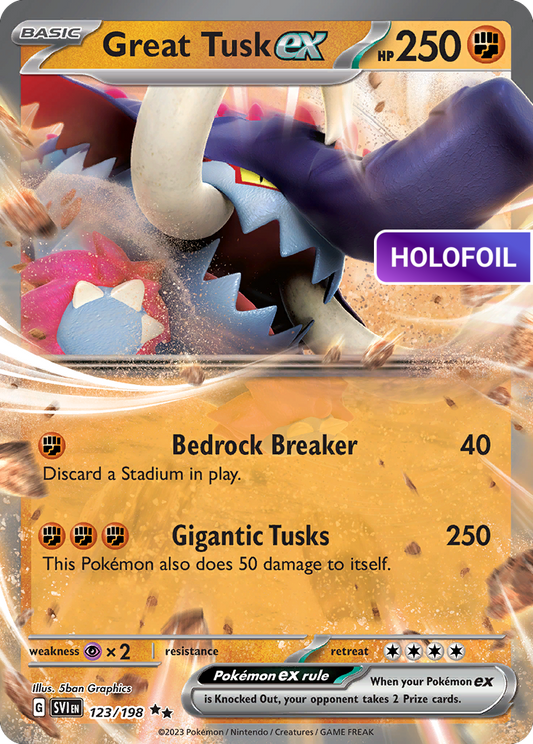 Great Tusk ex (SVI) #123 [EN/H]