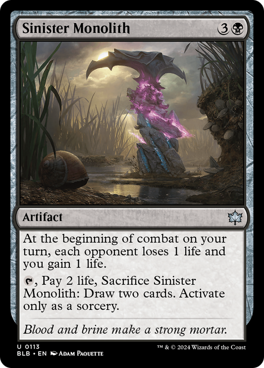 Sinister Monolith (BLB) #113 [EN/N]