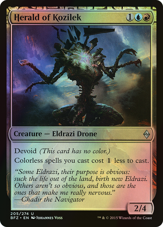 Herald of Kozilek (BFZ) #205 [EN/F]
