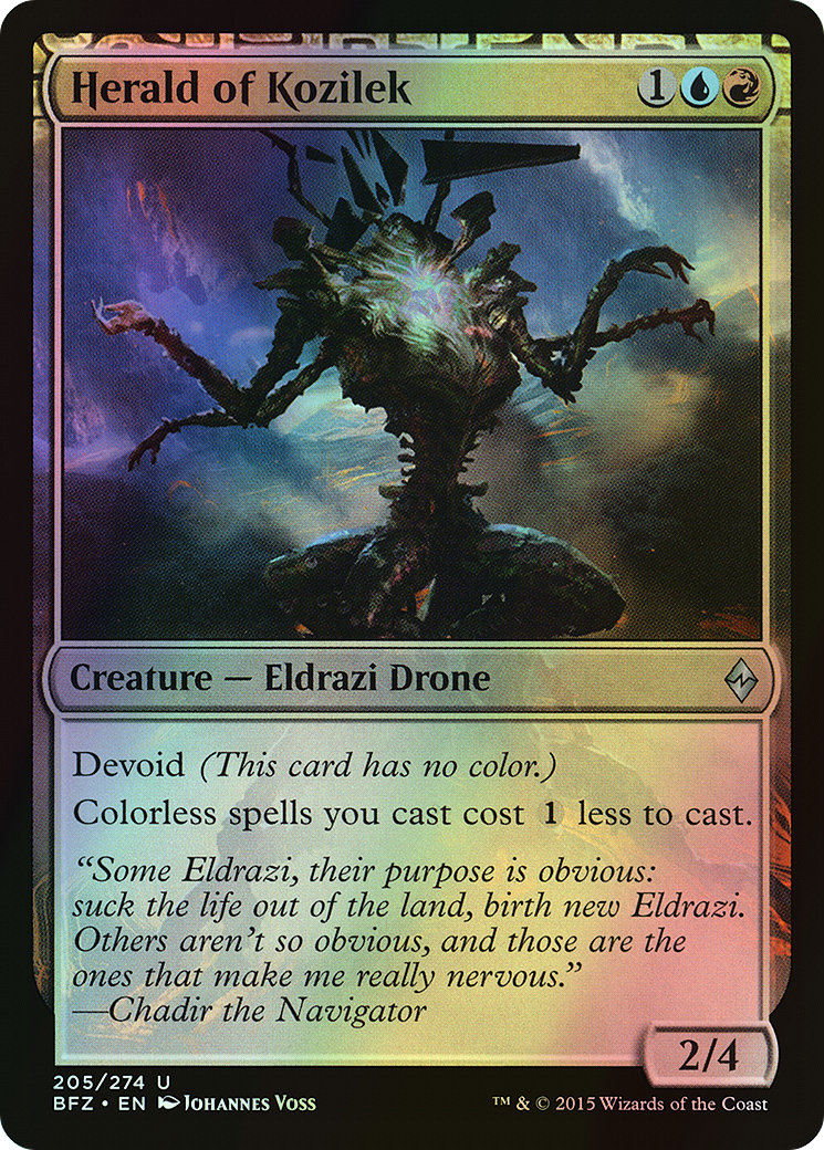 Herald of Kozilek (BFZ) #205 [EN/F]