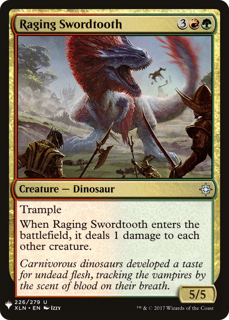 Raging Swordtooth (PLST) #XLN-226 [EN/N] s/o