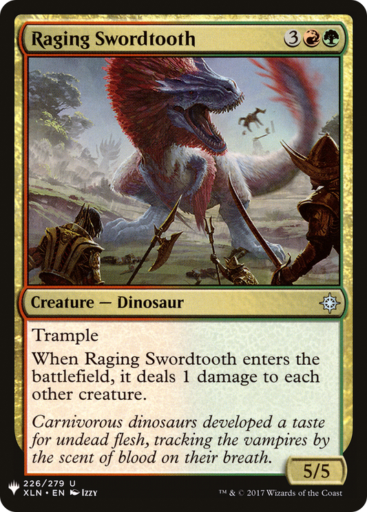 Raging Swordtooth (PLST) #XLN-226 [EN/N] s/o