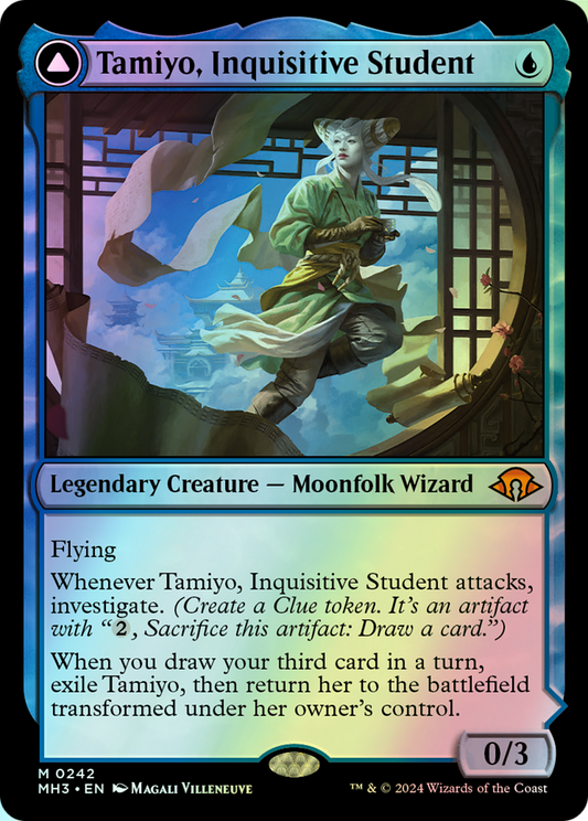 Tamiyo, Inquisitive Student // Tamiyo, Seasoned Scholar (MH3) #242 [EN/F] s/o