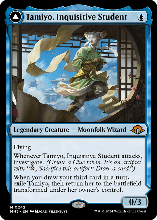 Tamiyo, Inquisitive Student // Tamiyo, Seasoned Scholar (MH3) #242 [EN/N] s/o