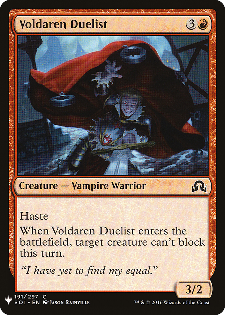 Voldaren Duelist (PLST) #SOI-191 [EN/N]