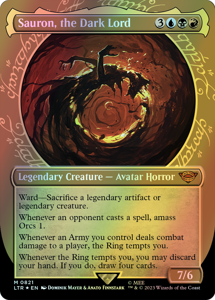 Sauron, the Dark Lord - Surge Foil (LTR) #821 [EN/F] s/o