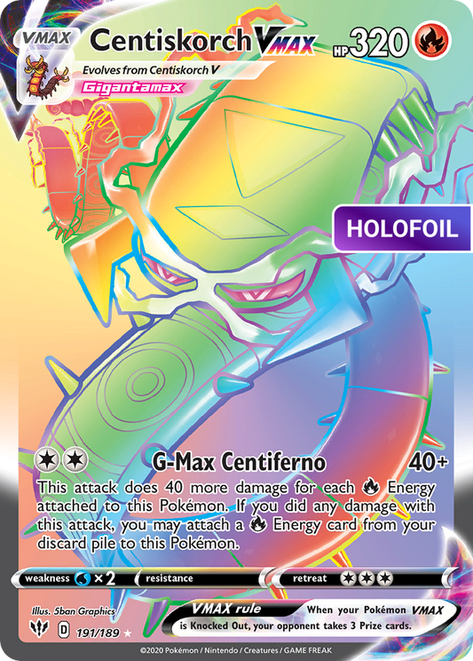 Centiskorch VMAX (Secret) (DAA) #191 [EN/H]