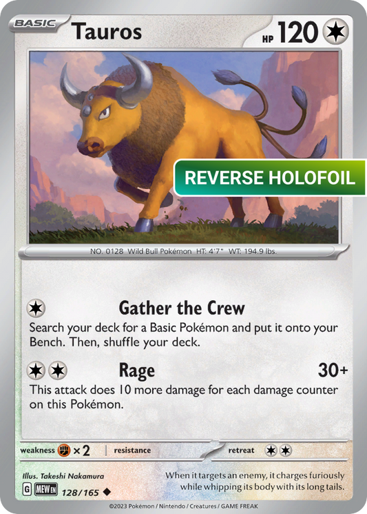 Tauros (MEW) #128 [EN/R] s/o