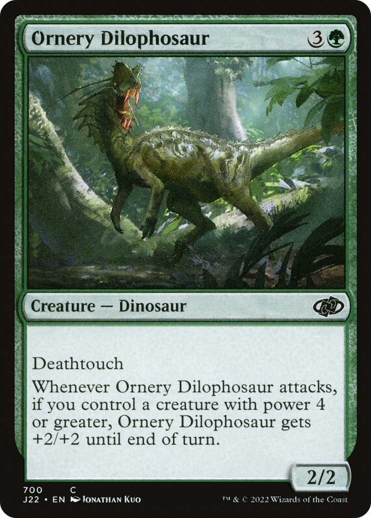 Ornery Dilophosaur (J22) #700 [EN/N]