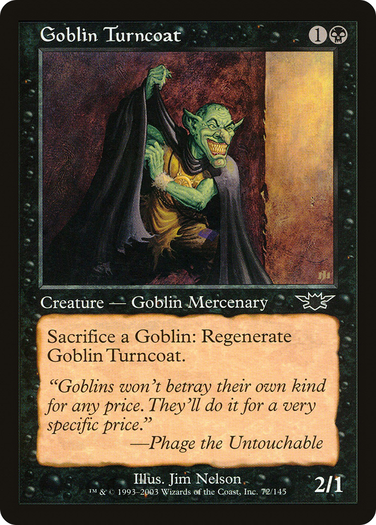 Goblin Turncoat (LGN) #72 [EN/N] s/o
