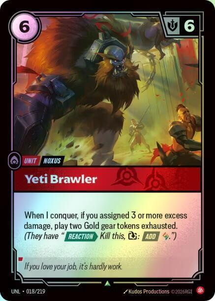 Yeti Brawler (UNL) #018 [EN/F]