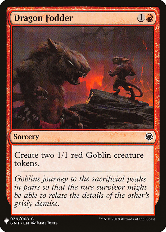 Dragon Fodder (PLST) #GNT-39 [EN/N] s/o