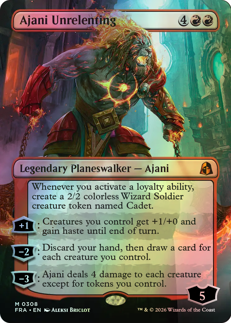 Ajani Unrelenting (FRA) #308 [EN/F]