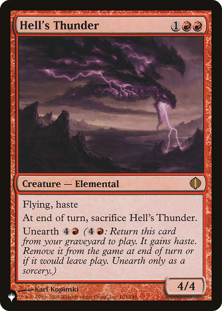 Hell's Thunder (PLST) #ALA-103 [EN/N]