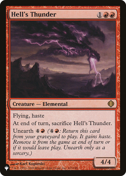 Hell's Thunder (PLST) #ALA-103 [EN/N]