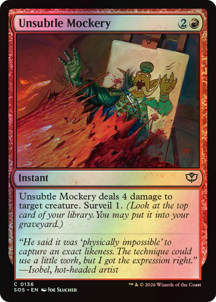 Unsubtle Mockery (SOS) #136 [EN/F]