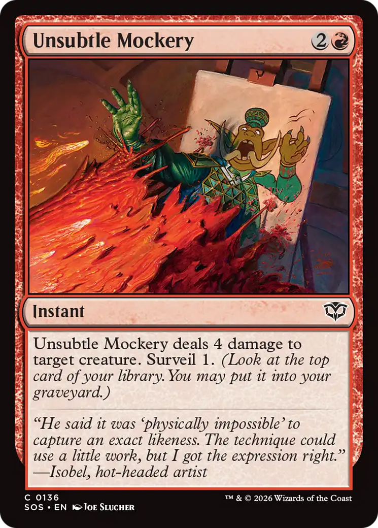 Unsubtle Mockery (SOS) #136 [EN/N]