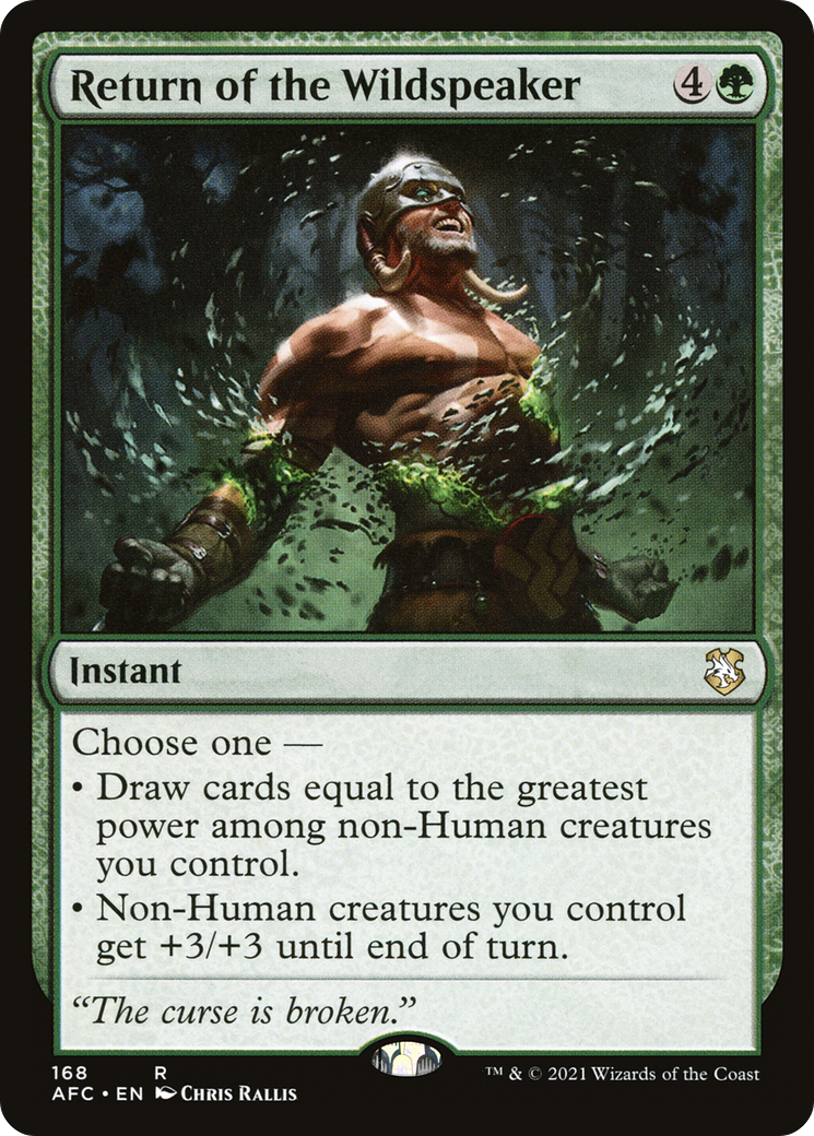 Return of the Wildspeaker (AFC) #168 [EN/N]