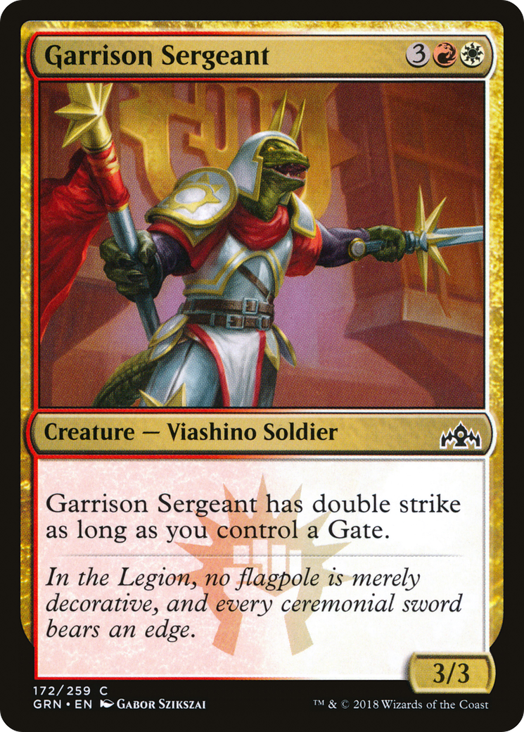Garrison Sergeant (GRN) #172 [EN/N] s/o